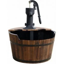 Dispositif D'eau De Jardin Baril En Bois Ubbink