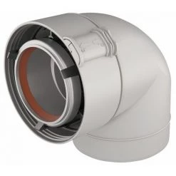 Coude 90° ALU/PVC Blanc UBBINK 227233 - UBBINK : 227233