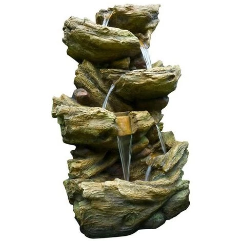 UBBINK Grande Fontaine De Jardin Cascade D'eau Sedona à éclairage LED Avec Pompe 1 UBBINK Grande Fontaine De Jardin Cascade D'eau Sedona à éclairage LED Avec Pompe