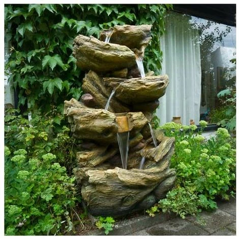 UBBINK Grande Fontaine De Jardin Cascade D'eau Sedona à éclairage LED Avec Pompe 2 UBBINK Grande Fontaine De Jardin Cascade D'eau Sedona à éclairage LED Avec Pompe – Image 2