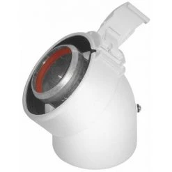 UBBINK Coude 45? 80/125 Alu/pvc