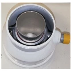 Ubbink 400030 Adaptateur De Condensation Universel 60M/100M-80F/125F - Blanc