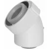 UBBINK Coude Condensation PPTL/PVC Ø80/125 - Gaz/fioul 45°