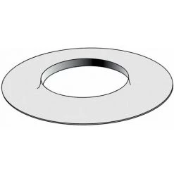 UBBINK Rosace Cahoutchouc Blanche Ø60/100 Pour Terminal Extérieur