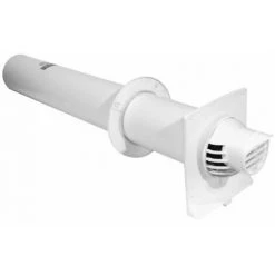 UBBINK Terminal Horizontal Condensation Concentrique PP/PVC Ø80/125 - Gaz/fioul