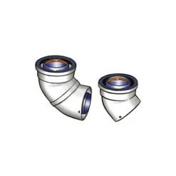 UBBINK Coude 80/125 PPTL/PVC ROLUX - COUDE 90° CONDENSATION 80/125 Avec Trappe De Visite