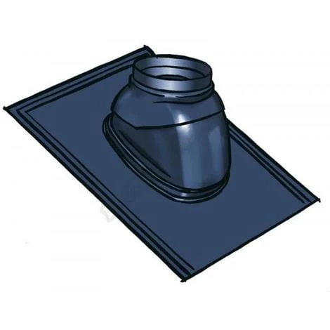 Ubbink - Solin 35° à 55° Ardoise Avec Rotule - Noire - Noir 1 Ubbink - Solin 35° à 55° Ardoise Avec Rotule - Noire - Noir