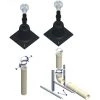 Kit CHEMILUX B22p Et B23p PPTL - 100028 KIT CHEMINEE RIGIDE (Entrée Murale) Noir Int.cheminée 200 - B23P - UBBINK