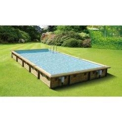 UBBINK Piscine Linéa 800x500x140 Liner Bleu