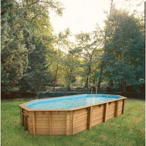 UBBINK Piscine Bois Ocea 860x470x130 Liner Bleu 1 UBBINK Piscine Bois Ocea 860x470x130 Liner Bleu