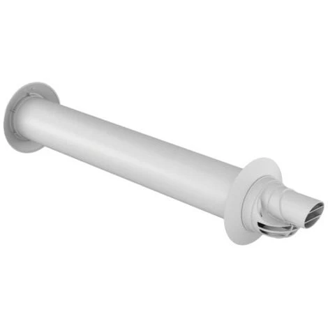 UBBINK Terminal Ventouse Horizontal PPPVC Rolux Condensation Gaz Et Fioul Ø 80125 Longueur 800 Mm - Blanc 1 UBBINK Terminal Ventouse Horizontal PPPVC Rolux Condensation Gaz Et Fioul Ø 80125 Longueur 800 Mm - Blanc