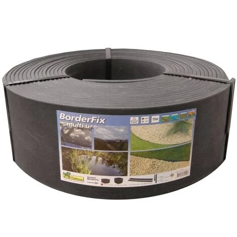 Bordure De Jardin 14 Cm X 15 M 7 Mm Noir Ubbink - Noir 1 Bordure De Jardin 14 Cm X 15 M 7 Mm Noir Ubbink - Noir