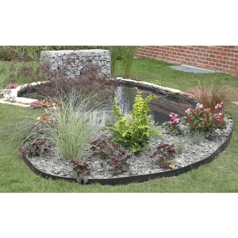 Bordure De Jardin 14 Cm X 15 M 7 Mm Noir Ubbink - Noir 2 Bordure De Jardin 14 Cm X 15 M 7 Mm Noir Ubbink - Noir – Image 2