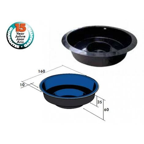 UBBINK Bassin Préformé Mars 550 L 2 UBBINK Bassin Préformé Mars 550 L – Image 2