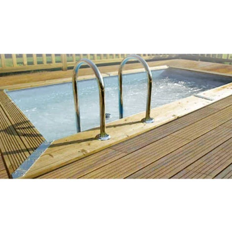 Piscine Bois Linéa UrbanPool 4,50 X 2,50 X 1,40 M - Liner Gris - Ubbink 2 Piscine Bois Linéa UrbanPool 4,50 X 2,50 X 1,40 M - Liner Gris - Ubbink – Image 2