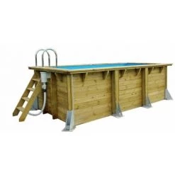 UBBINK Piscine Bois Azura 250 X 450 X H. 126cm