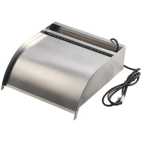 Lame Cascade Nevada 30 Cm Avec éclairage LED Inox Ubbink 1 Lame Cascade Nevada 30 Cm Avec éclairage LED Inox Ubbink